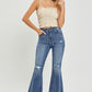 RISEN High Waist Distressed Fare Jeans