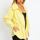 Le Lis Zip Up Waist Drawstring Soft Fleece Jacket