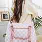 Zenana Checkered Multi-Pocket Travel Bag