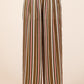 Mittoshop Striped Satin Elastic Waist Wide Leg Pants