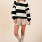 Mittoshop Striped Snap Shoulder Long Sleeve T-Shirt