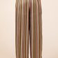 Mittoshop Striped Satin Elastic Waist Wide Leg Pants