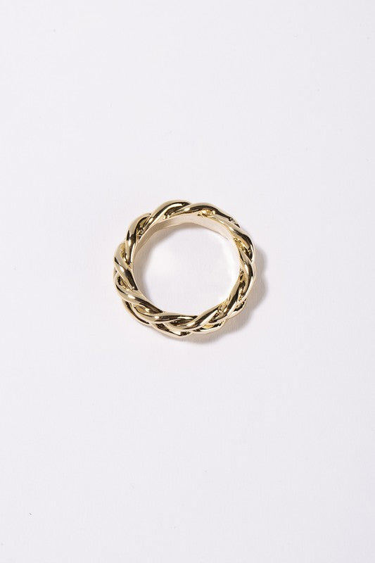 Chain ring - gold