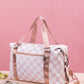 Zenana Checkered Multi-Pocket Travel Bag