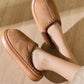 Thermal Round Toe Platform Slippers