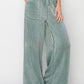 High Rise Wide Leg Drawstring Pants