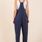 Mittoshop Patch Pocket Wide Leg Sleeveless Jumpsuit