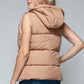 Snobbish Snap and Zip Closure Hooded Vest