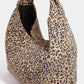 Fame Leopard Knotted Strap Shoulder Bag