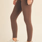 Yelete Full Size Fleece Lined High Waisted Leggings