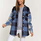 Plaid Chest Pocket Detail Shacket