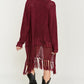 FRINGE KNIT CARDIGAN KRT1001