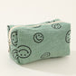 Zenana Smiley Face Corduroy Cosmetic Pouch