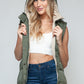 Snobbish Snap and Zip Closure Hooded Vest