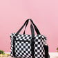 Zenana Checkered Multi-Pocket Travel Bag