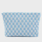 Zenana Checkered Makeup Clutch Bag