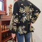 And The Why Foil Snowflake Round Neck Sweater