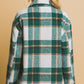 Love Tree Plaid Button Up Shacket