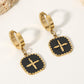 Plus Sign Square Shape Drop Earrings