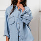 BiBi Button Down Stitch Detail Shirt with Chest Pockets