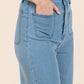 Mittoshop High Waist Wide Leg Jeans