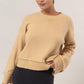 HYFVE Round Neck Dropped Shoulder Ribbed Sweater