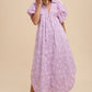 Annie Wear Floral Smock Detail Puff Sleeve Dress