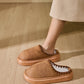 Thermal Round Toe Platform Slippers