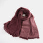 Raw Hem Heathered Polyester Scarf