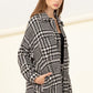 Cool Comeback Houndstooth Pattern Shacket