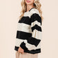 Mittoshop Striped Snap Shoulder Long Sleeve T-Shirt