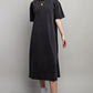 VENTED HEAVY COTTON WASHED DRESS