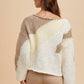 Annie Wear Color Block Drop Shoulder Sweater