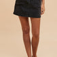 Annie Wear Cargo Denim Mini Skirt