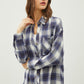 Be Cool Plaid Flannel Button Down Shirt with Chest Pocket