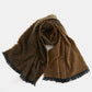 Raw Hem Heathered Polyester Scarf