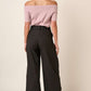 Mittoshop Deep Pleated High Waisted Wide Leg Pants