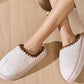 Thermal Round Toe Platform Slippers