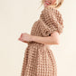 And The Why Full Size Square Neck Puff Sleeve Dress