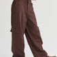 HYFVE Elastic Waist Wide-Leg Cargo Pants