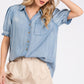 Mittoshop Collared Neck Puff Sleeve Shirt