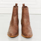 MMShoes Love the Journey Stacked Heel Chelsea Boot in Chestnut