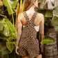 BiBi Leopard Sleeveless Overalls with Pockets