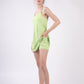 VERY J Sleeveless Active Tennis Dress with Unitard Liner