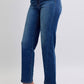 Judy Blue Full Size Side Seam Detail Straight Jeans with Pockets