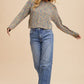 Annie Wear Decorative Seams Wide Leg Jeans