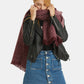 Raw Hem Heathered Polyester Scarf