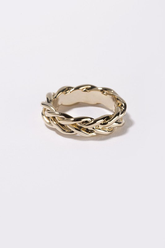 Chain ring - gold