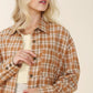 Autumn beige plaid shirt