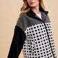 Annie Wear Plaid Zip Up Drop Shoulder Sherpa Jacket